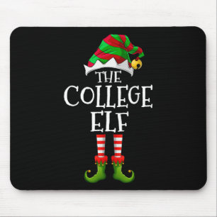 College Elf Fun Matching Pajama Group Christmas Wo Mouse Mat