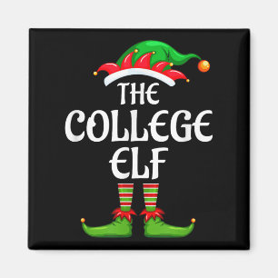 College Elf Matching Family Group Christmas Party Magnet