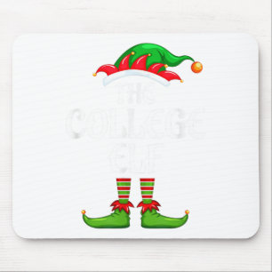 College Elf Matching Family Group Christmas Party Mouse Mat