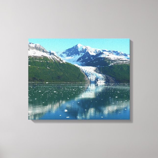 College Fjord I Beautiful Alaska Photography Canvas Print (Front)