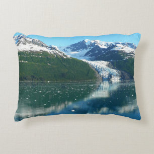 College Fjord I Beautiful Alaska Photography Decorative Cushion
