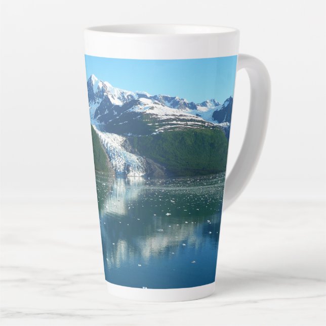 College Fjord I Beautiful Alaska Photography Latte Mug (Right Angle)