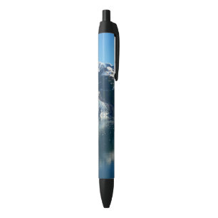 College Fjord II Beautiful Alaska Photography Blue Ink Pen