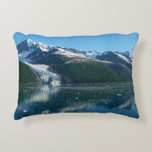 College Fjord II Beautiful Alaska Photography Decorative Cushion