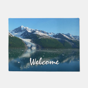College Fjord II Beautiful Alaska Photography Doormat