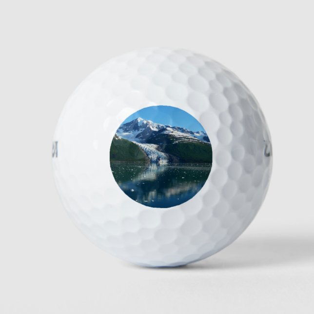 College Fjord II Beautiful Alaska Photography Golf Balls (Front)