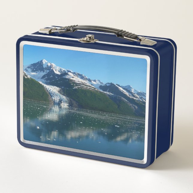 College Fjord II Beautiful Alaska Photography Metal Lunch Box (Front)