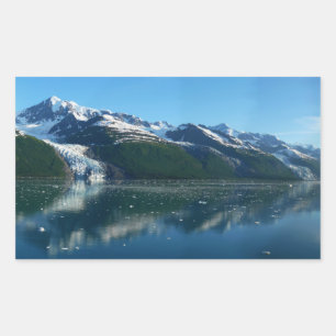 College Fjord II Beautiful Alaska Photography Rectangular Sticker