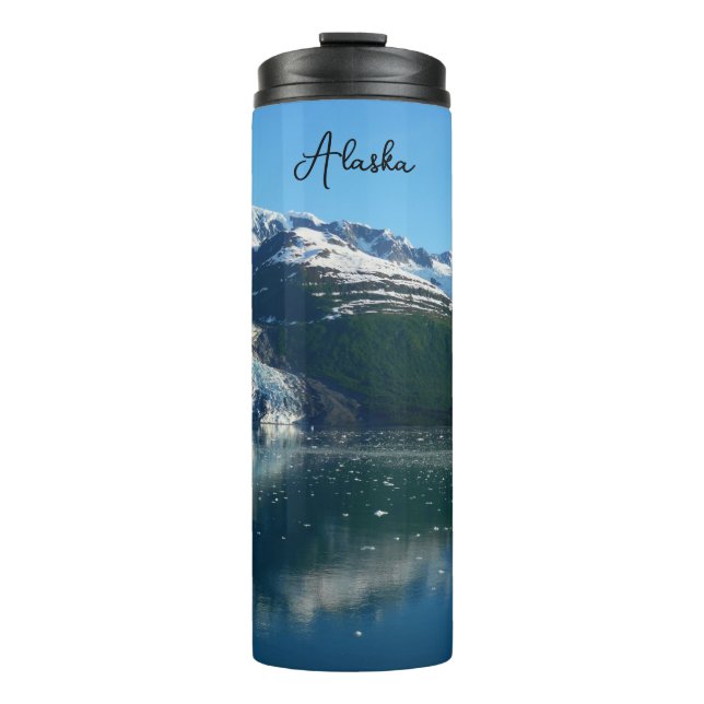 College Fjord II Beautiful Alaska Photography Thermal Tumbler (Front)