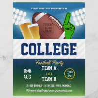 College Football Party change colour and add logo