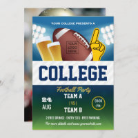 College Football Party change colour and add logo