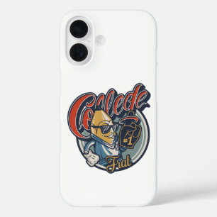 College Frat Banana Funny Retro Graphic Tee iPhone 16 Case