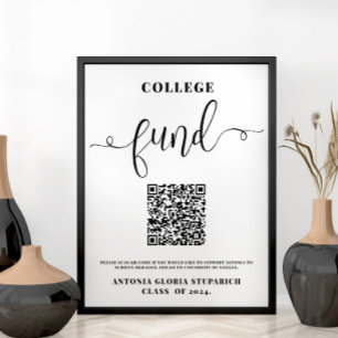 College fund graduation sign printable sign