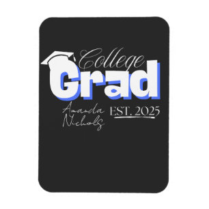 College Grad Est. 2025 Graduation College Senior   Magnet