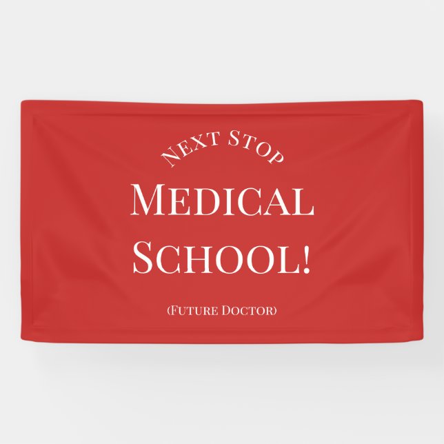 College Graduate Future Doctor Medical School Grad Banner (Horizontal)