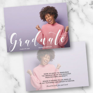 College Graduate Photo Announcement