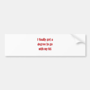 College Graduation Bumper Sticker