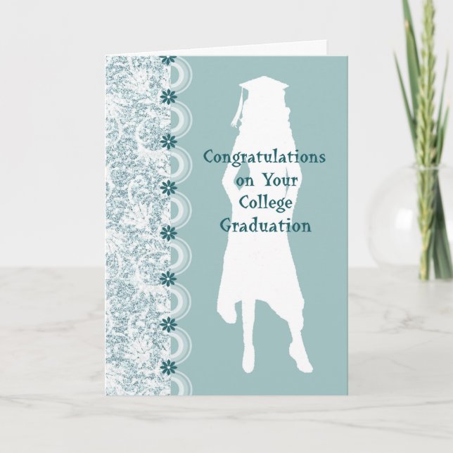 College Graduation Card for Niece with Female Grad (Front)