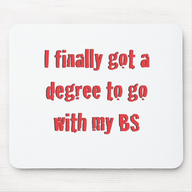 College Graduation Mouse Mat (Front)