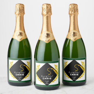 College Graduation Party Gift Sparkling Wine Label