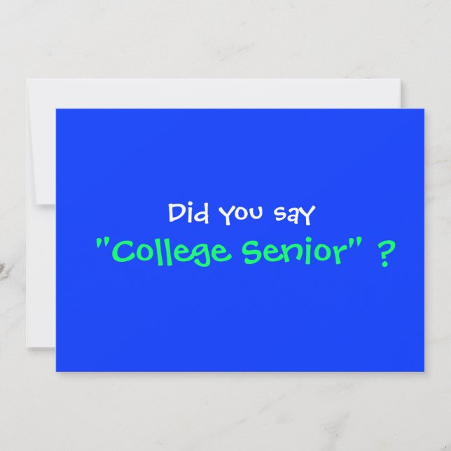 College Graduation Party invitation (Front)