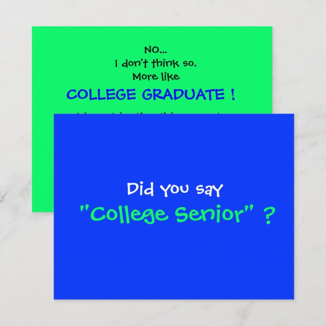 College Graduation Party invitation (Front/Back)