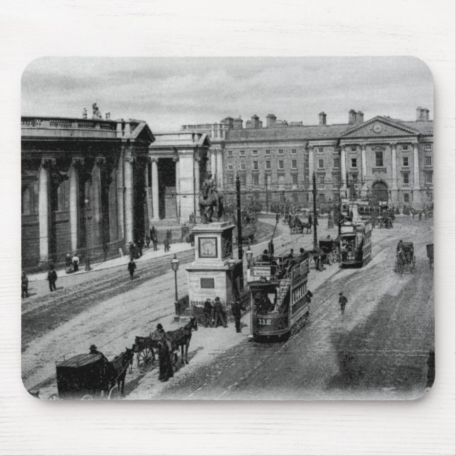 College Green, Dublin, c.1900 Mouse Mat (Front)