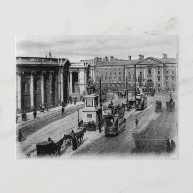 College Green, Dublin, c.1900 Postcard (Front)