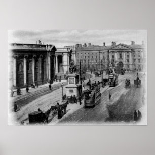 College Green, Dublin, c.1900 Poster