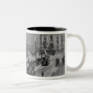 College Green, Dublin, c.1900 Two-Tone Coffee Mug