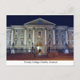 College Green entrance Trinity College Dublin  Postcard
