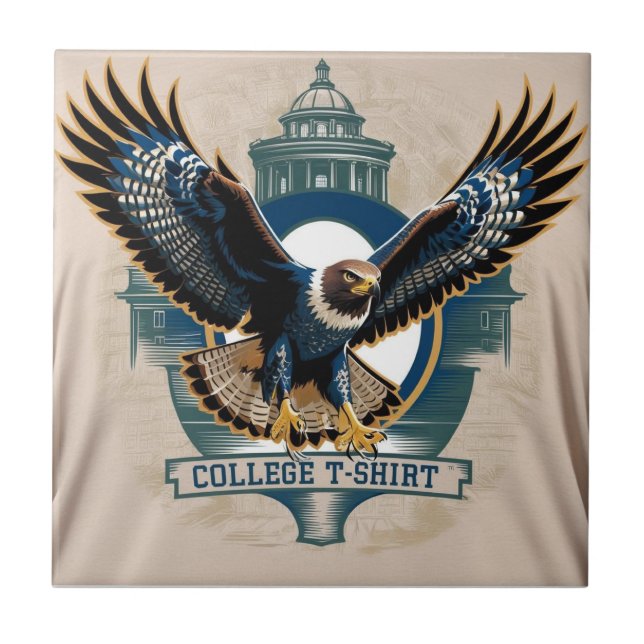 College : Hawk Logo Tile (Front)