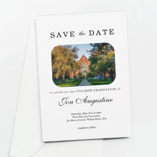 College High School Graduation Save the Date Card