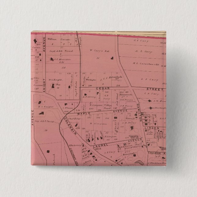 College Hill, Ohio 15 Cm Square Badge (Front)