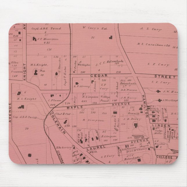 College Hill, Ohio Mouse Mat (Front)