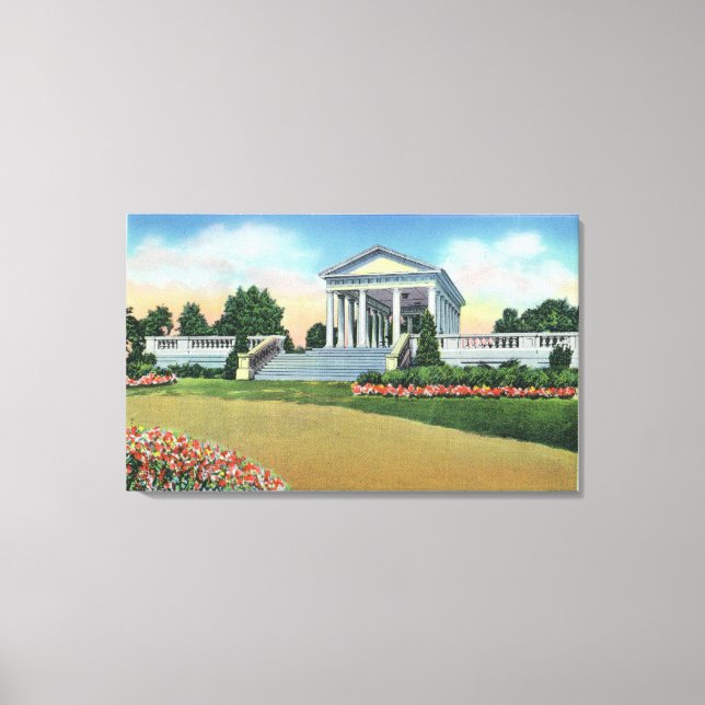 College Hill Park View of Dudley Memorial Canvas Print (Front)