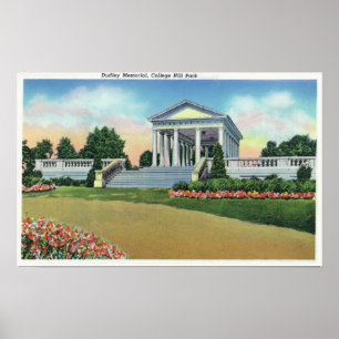 College Hill Park View of Dudley Memorial Poster