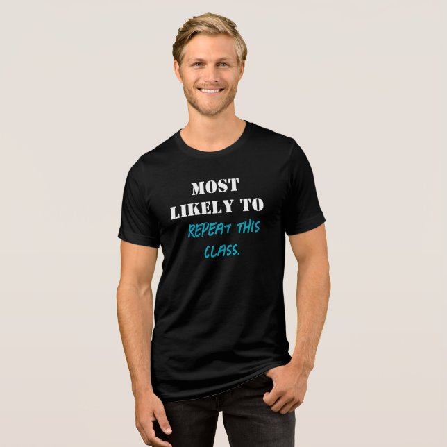 College Humour Back to School Tri-Blend Shirt (Front Full)