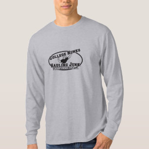 College Hunks Hauling Junk Black and White T-Shirt