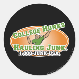 College Hunks Hauling Junk Official Logo Classic Round Sticker