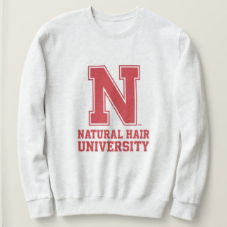 College Letter Natural Hair Graphic Sweatshirt