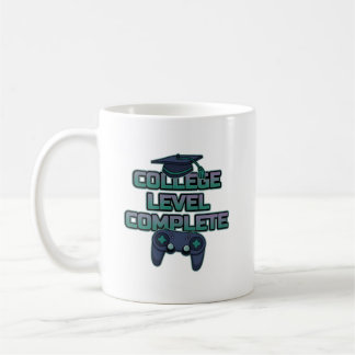 College Level Complete Gamer Graduation Neon Coffee Mug