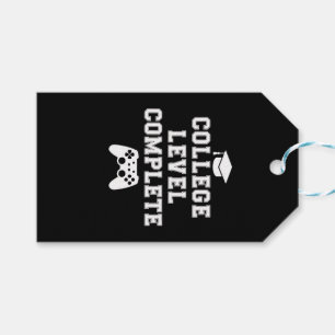 College Level Complete Graduation Gamer Gaming Gift Tags