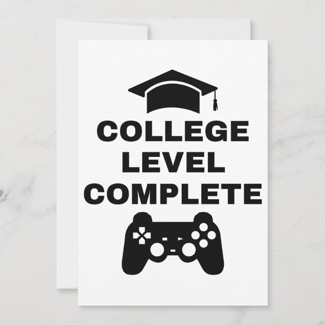 College Level Complete Invitation (Front)