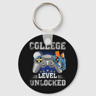 College Level Unlocked Video Game Back to School B Key Ring