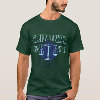 College Major Criminal Justice boy T-Shirt