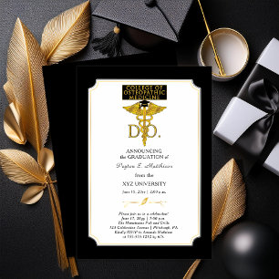 College of Osteopathic Medicine DO Physician Grad Invitation
