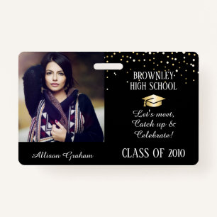 College or High School Reunion  Badge ID Badge