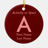 College or High School Varsity Letter Keepsake