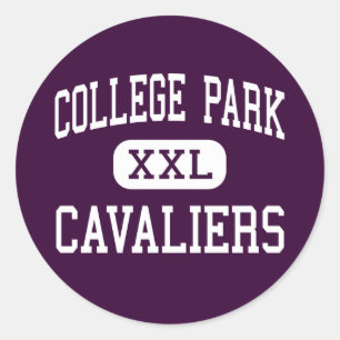 College Park - Cavaliers - High - The Woodlands Classic Round Sticker